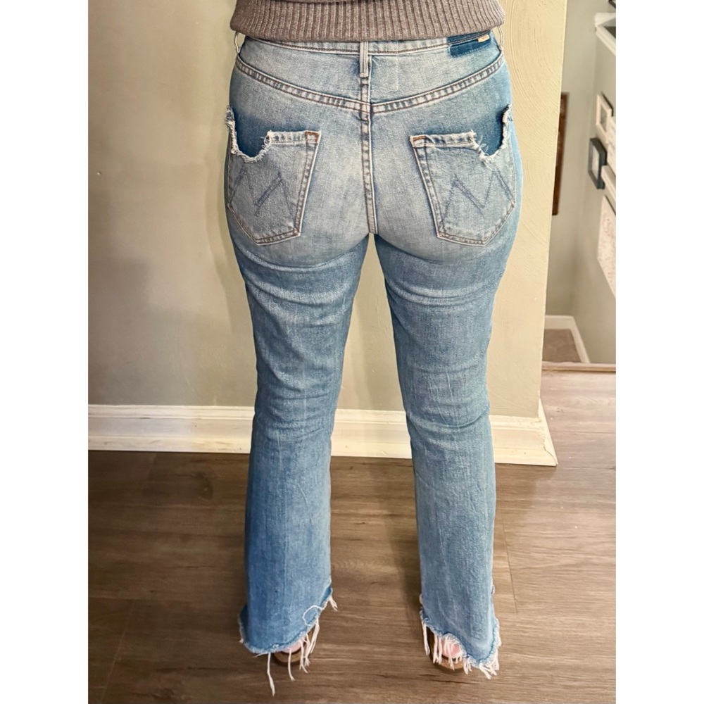 MOTHER  The Insider Crop Step Fray Jeans size 28